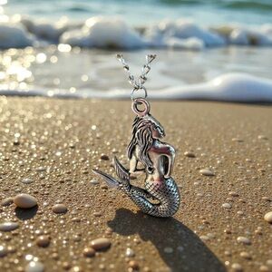 Elegant Silver Mermaid Necklace
